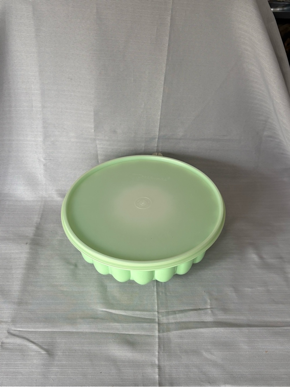Tupperware Mint Green Silicone Cake Mold with Lid - Home Kitchen